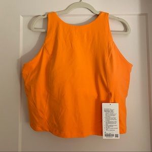 BNWT Lululemon Align High Neck Tank orange size 20